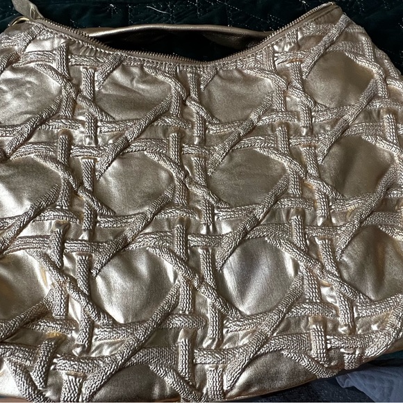 Stuart Weitzman Gold Hobo Bag - Picture 3 of 6